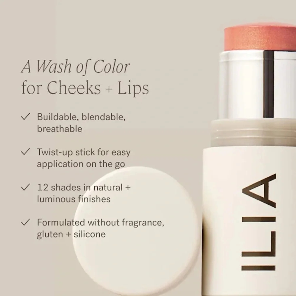 ILIA Multi-Stick Cream Blush + Highlighter + Lip Tint - dreamer